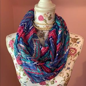 Multi color infinity scarf